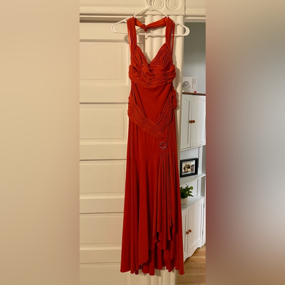 Orange formal dress